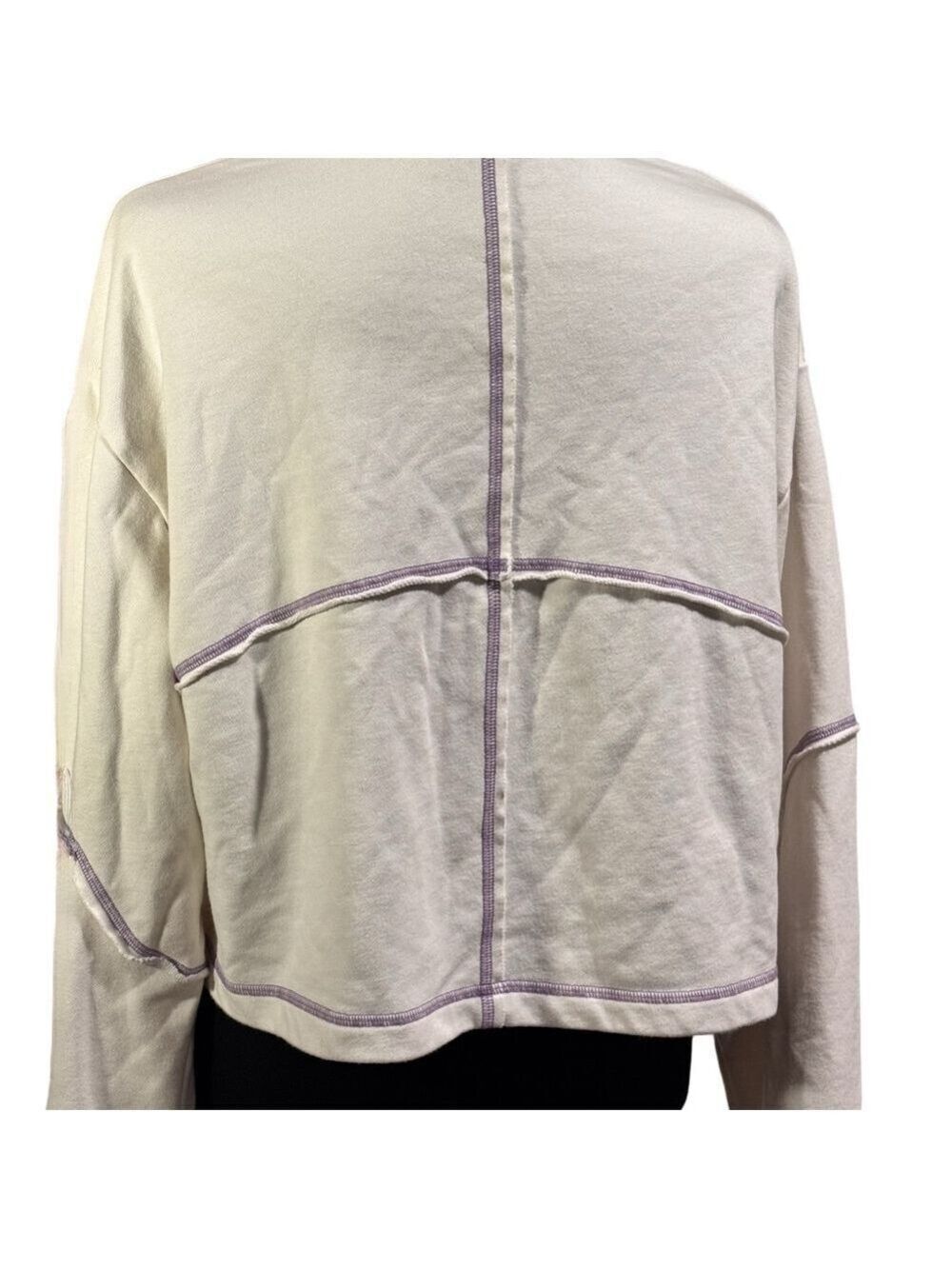 Sweaty Betty Half Zip Sweatshirt Medium Lily White - Picture 4 of 9